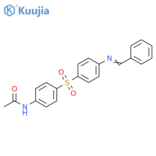 Acetamide,N-[4-[[4-[(phenylmethylene)amino]phenyl]sulfonyl]phenyl]- structure
