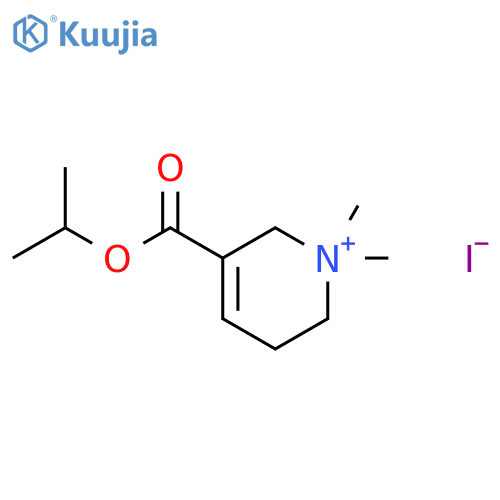 Pyridinium,1,2,5,6-tetrahydro-1,1-dimethyl-3-[(1-methylethoxy)carbonyl]-, iodide (1:1) structure