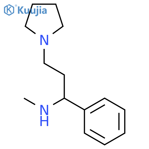 (1-Phenyl-2-Pyrrolidinylethyl)Methylamine structure