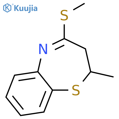 1,5-Benzothiazepine, 2,3-dihydro-2-methyl-4-(methylthio)- structure