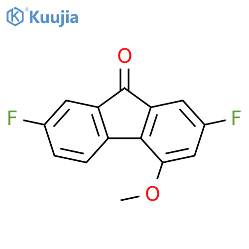 9H-Fluoren-9-one, 2,7-difluoro-4-methoxy- structure