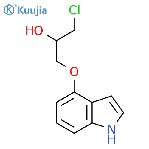 1-Chloro-3-(1H-indol-4-yloxy)-2-propanol structure