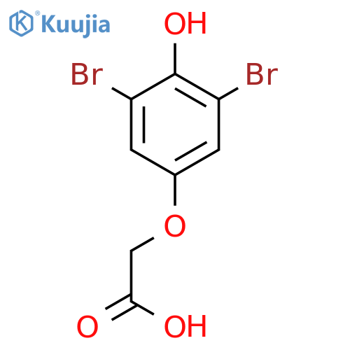 3,5-Dibromo-4-hydroxyphenoxyacetic Acid structure