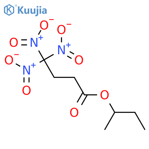 Butanoic acid,4,4,4-trinitro-, 1-methylpropyl ester structure