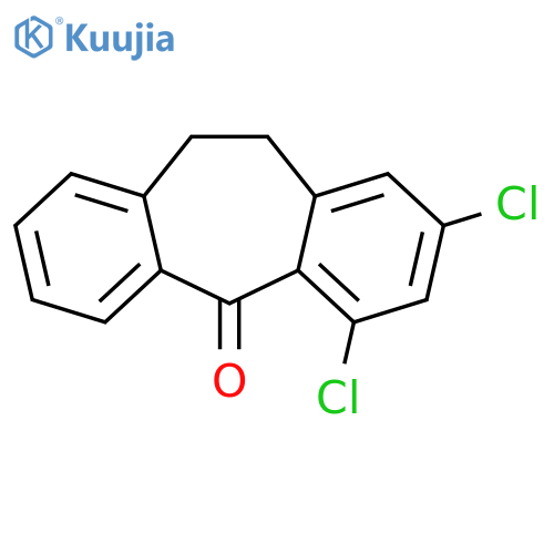 5H-Dibenzo[a,d]cyclohepten-5-one, 2,4-dichloro-10,11-dihydro- structure