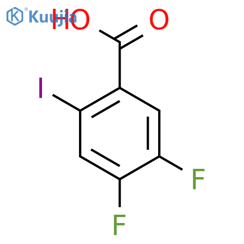 4,5-Difluoro-2-Iodobenzoic acid structure