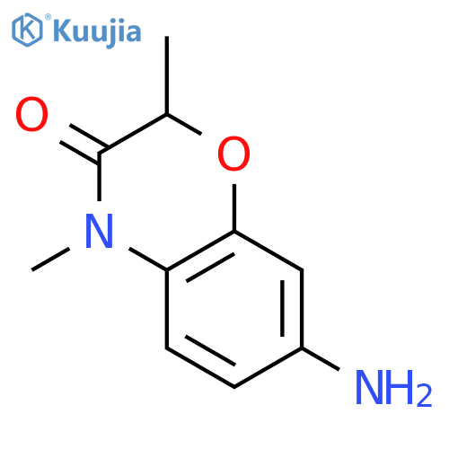 7-Amino-2,4-dimethyl-3,4-dihydro-2H-1,4-benzoxazin-3-one structure