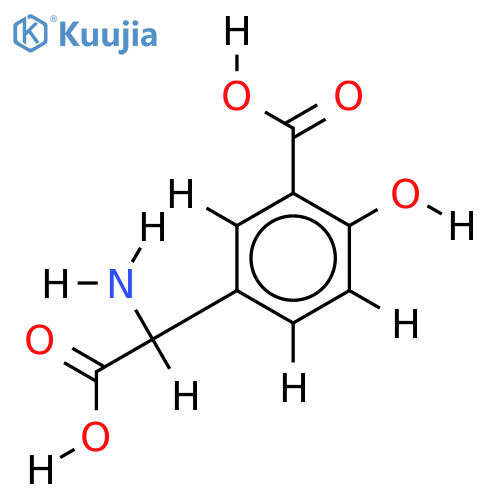 (+-)-Amino-(4-hydroxy-3-carboxy-phenyl)-essigsaeure structure
