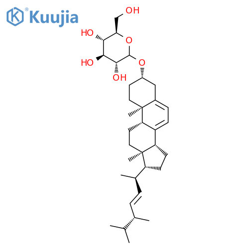 (3beta,22E)-ergosta-5,7,22-trien-3-yl D-glucopyranoside structure