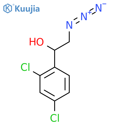 2-azido-1-(2,4-dichlorophenyl)ethan-1-ol structure