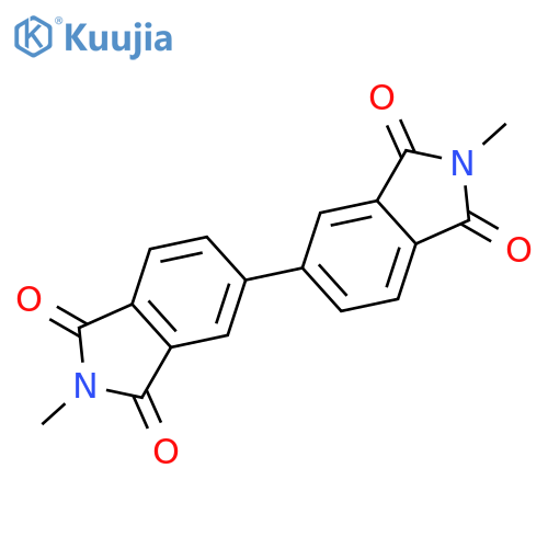 [5,5'-Bi-1H-isoindole]-1,1',3,3'(2H,2'H)-tetrone, 2,2'-dimethyl- structure