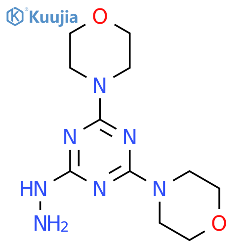 1,3,5-Triazine,2-hydrazinyl-4,6-di-4-morpholinyl- structure