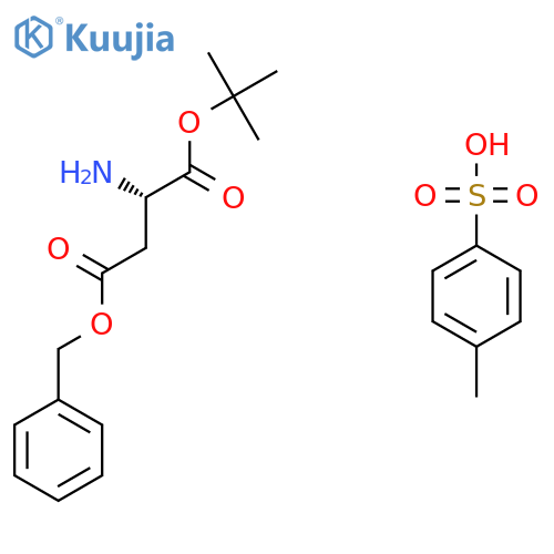 L-Aspartic acid alpha-t-butyl beta-benZyl ester tosylate (H-L-Asp(BZl)-OtBu.Tos) structure