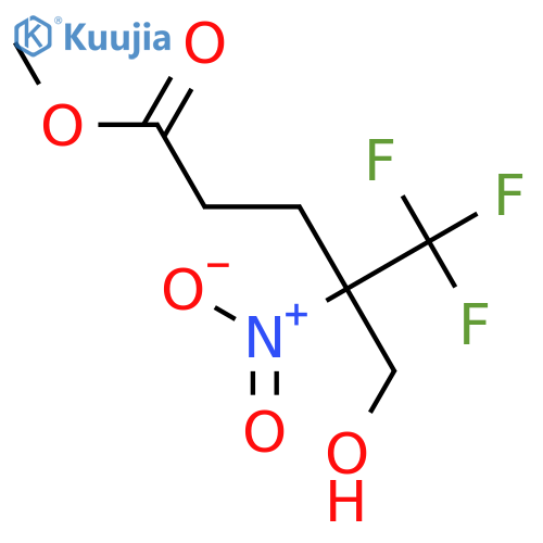 5,5,5-Trifluoro-4-hydroxymethyl-4-nitro-pentanecarboxylic acid methyl ester structure