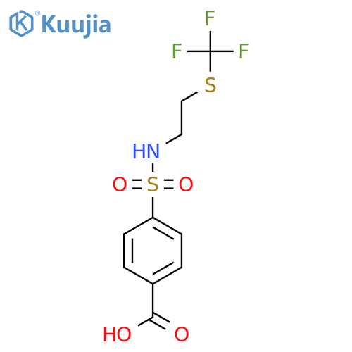 4-[2-(Trifluoromethylsulfanyl)ethylsulfamoyl]benzoic acid structure