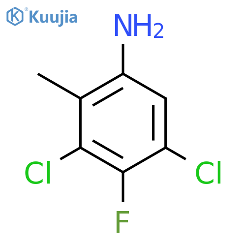 3,5-Dichloro-4-fluoro-2-methylaniline structure
