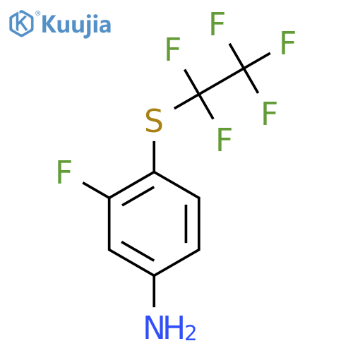 3-Fluoro-4-(pentafluoroethylthio)aniline structure