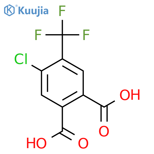 4-Chloro-5-(trifluoromethyl)-1,2-Benzenedicarboxylic Acid structure