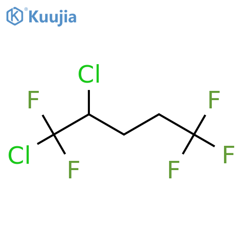 1,2-Dichloro-1,1,5,5,5-pentafluoropentane structure