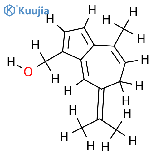 1,3,5,7(11),9-Guaiapentaen-15-ol structure