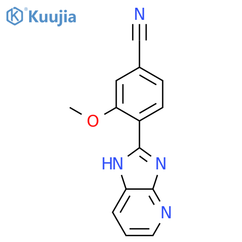 Benzonitrile, 4-(1H-imidazo[4,5-b]pyridin-2-yl)-3-methoxy- structure
