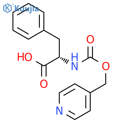 L-Phenylalanine, N-[(4-pyridinylmethoxy)carbonyl]- structure