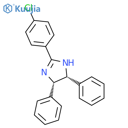 1H-IMIDAZOLE, 2-(4-CHLOROPHENYL)-4,5-DIHYDRO-4,5-DIPHENYL-, CIS- structure