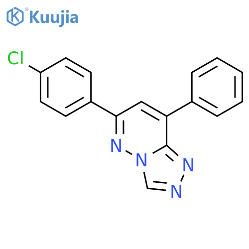 1,2,4-Triazolo[4,3-b]pyridazine,6-(4-chlorophenyl)-8-phenyl- structure
