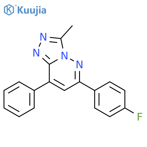 1,2,4-Triazolo[4,3-b]pyridazine,6-(4-fluorophenyl)-3-methyl-8-phenyl- structure