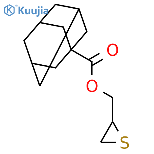 Tricyclo[3.3.1.13,7]decane-1-carboxylic acid, thiiranylmethyl ester structure