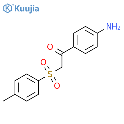 Ethanone, 1-(4-aminophenyl)-2-[(4-methylphenyl)sulfonyl]- structure