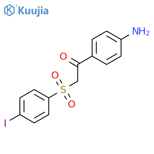 Ethanone, 1-(4-aminophenyl)-2-[(4-iodophenyl)sulfonyl]- structure