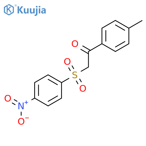 Ethanone, 1-(4-methylphenyl)-2-[(4-nitrophenyl)sulfonyl]- structure