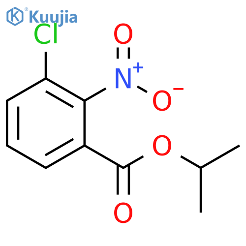 Benzoic acid, 3-chloro-2-nitro-, 1-methylethyl ester structure
