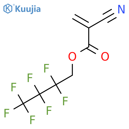 2,2,3,3,4,4,4-Heptafluorobutyl 2-cyanoprop-2-enoate structure