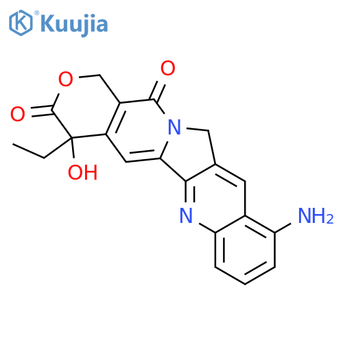 1H-Pyrano[3',4':6,7]indolizino[1,2-b]quinoline-3,14(4H,12H)-dione,10-amino-4-ethyl-4-hydroxy- structure