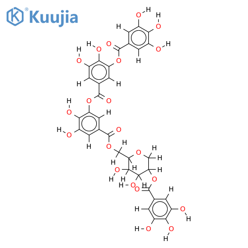2-O-galloyl-6-O-trigalloyl-1,5-anhydro-D-glucitol structure