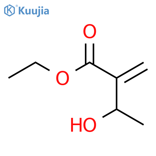 Butanoic acid, 3-hydroxy-2-methylene-, ethyl ester, (3R)- structure