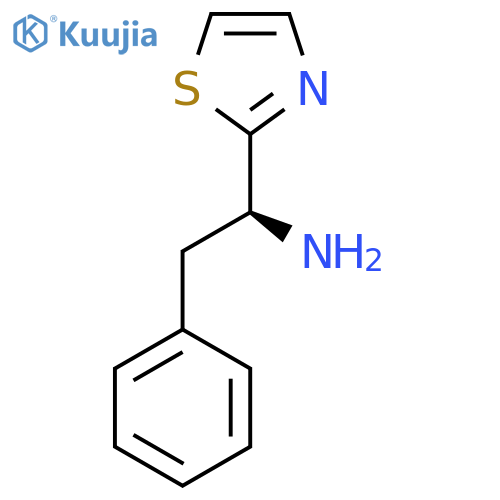 2-Thiazolemethanamine, α-(phenylmethyl)-, (αS)- structure