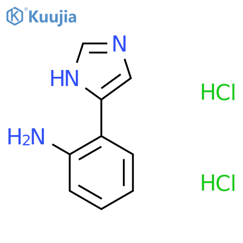 2-(1H-imidazol-4-yl)aniline dihydrochloride structure