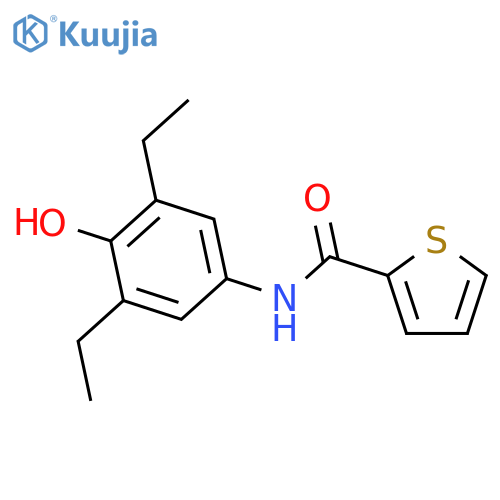 2-Thiophenecarboxamide, N-(3,5-diethyl-4-hydroxyphenyl)- structure
