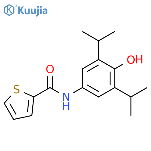 2-Thiophenecarboxamide, N-[4-hydroxy-3,5-bis(1-methylethyl)phenyl]- structure