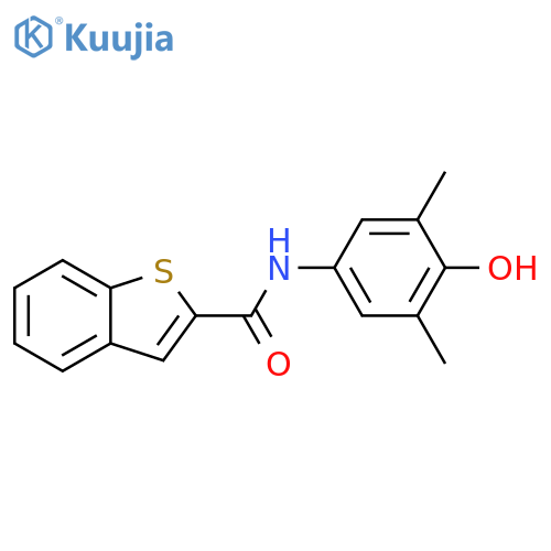 Benzo[b]thiophene-2-carboxamide, N-(4-hydroxy-3,5-dimethylphenyl)- structure