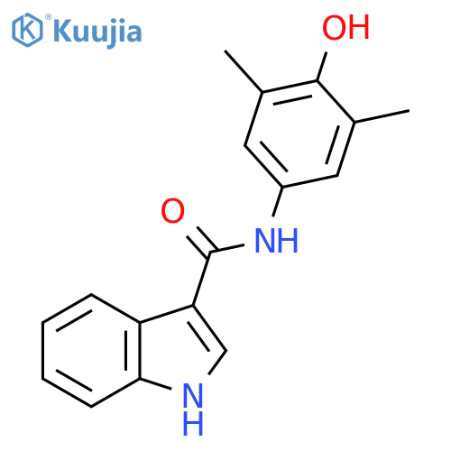 1H-Indole-3-carboxamide, N-(4-hydroxy-3,5-dimethylphenyl)- structure