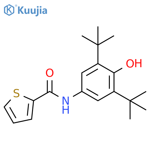 2-Thiophenecarboxamide,N-[3,5-bis(1,1-dimethylethyl)-4-hydroxyphenyl]- structure
