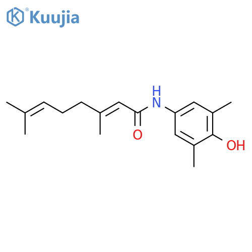 2,6-Octadienamide,N-(4-hydroxy-3,5-dimethylphenyl)-3,7-dimethyl-, (2E)- structure