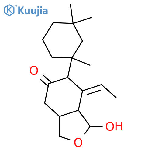 5(3H)-Isobenzofuranone,7-ethylidenehexahydro-1-hydroxy-6-[(1S)-1,3,3-trimethylcyclohexyl]-,(1S,3aR,6R,7E,7aR)- structure
