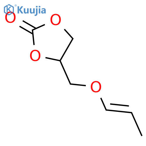 4-((Prop-1-en-1-yloxy)methyl)-1,3-dioxolan-2-one structure