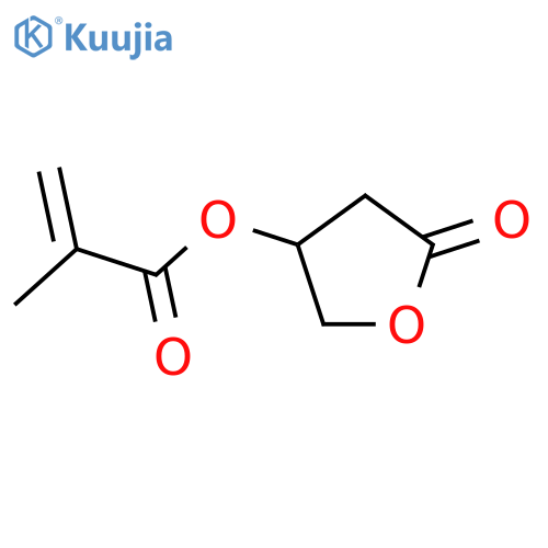 2-Propenoic acid, 2-methyl-, tetrahydro-5-oxo-3-furanyl ester structure