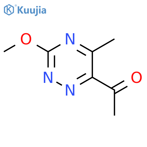 Ethanone,1-(3-methoxy-5-methyl-1,2,4-triazin-6-yl)- structure